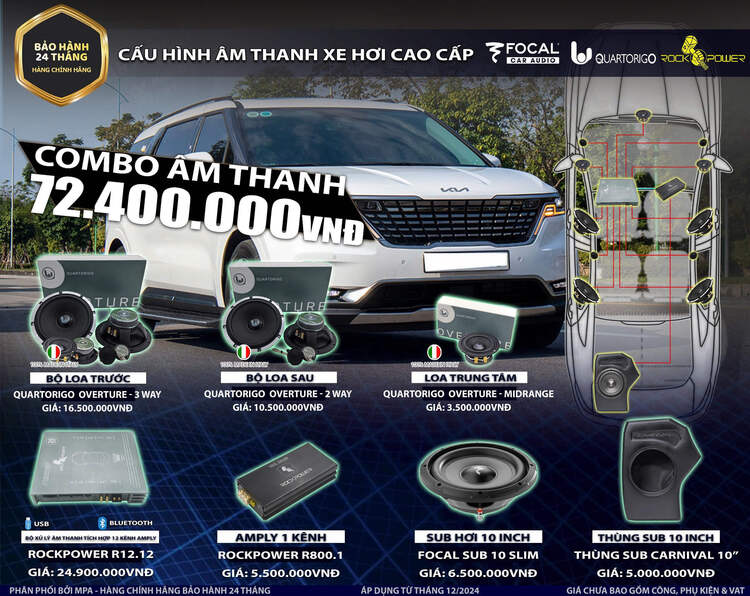 Độ Âm Thanh Gần 80 Triệu Trên Kia Carnival Có Gì?