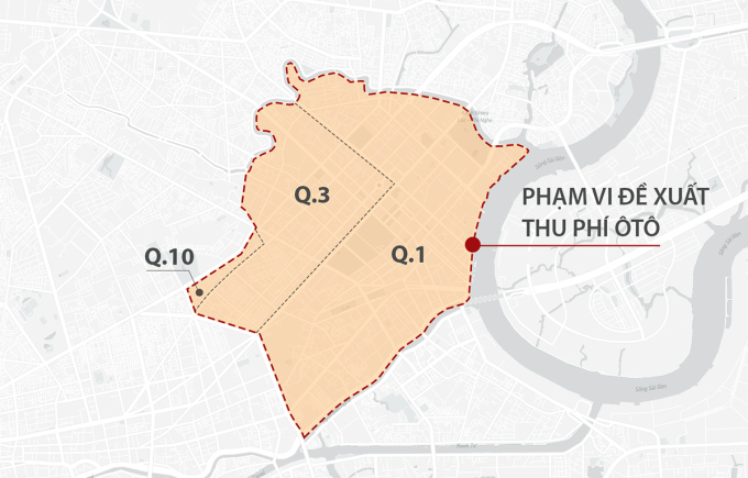 TP HCM chưa thu phí ôtô vào trung tâm trong 10 năm tới