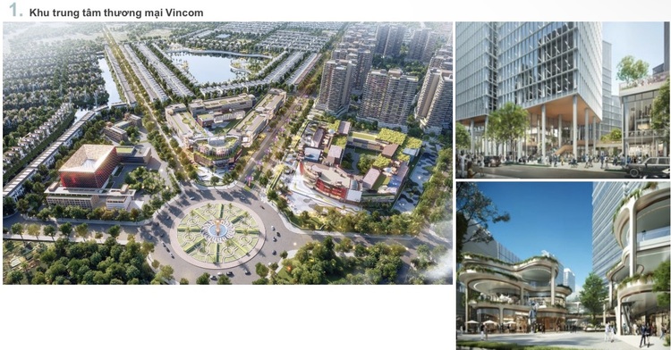 Khu trung tâm thương mại Vincom tại Vinhomes Urban Lake