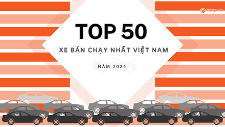 [Infographic] Top 50 xe bán chạy nhất năm 2024: Loạt xe lắp ráp dẫn đầu thị trường Việt