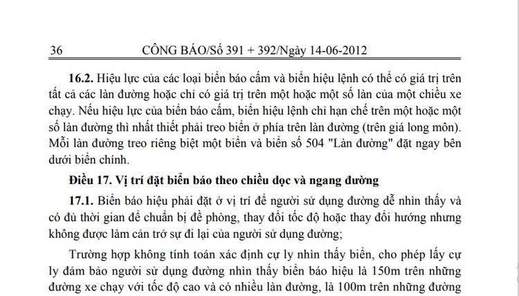 Quy định tốc độ tối đa cho riêng từng làn là trái luật?