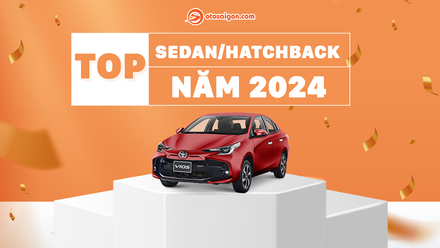 Top Sedan/Hatchback bán chạy tại Việt Nam năm 2024: Toyota Vios vượt mặt Hyundai Accent