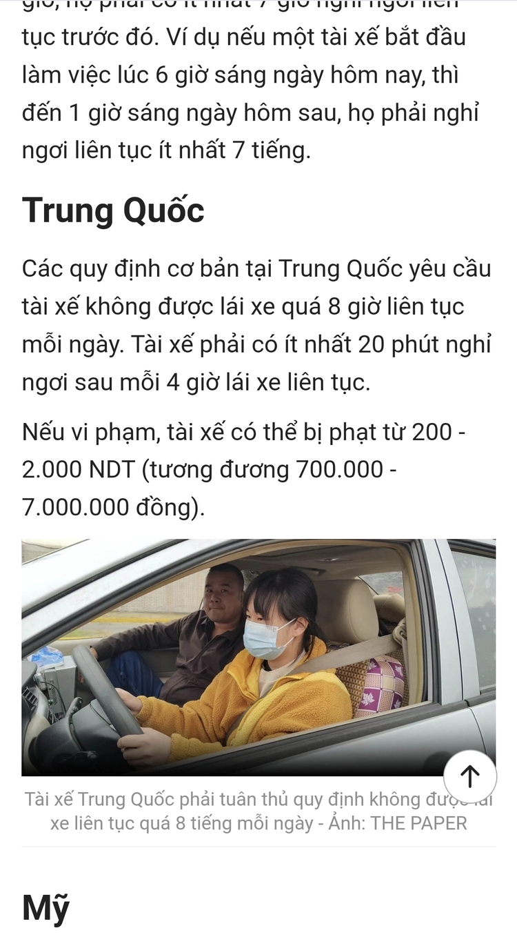 Quy định thời gian lái xe 48 giờ/ tuần: quá khó cho người lái xe!!!