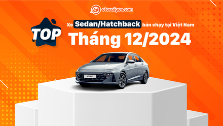 Top Sedan/Hatchback bán chạy tại Việt Nam tháng 12/2024: Toyota Camry mới bán gần 300 chiếc