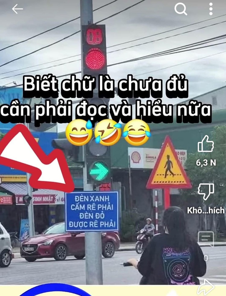 Đèn giao thông hình mũi tên - Hiểu cho đúng và đi cho đúng không phải là dễ