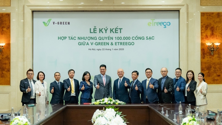 V-GREEN và eTreego ký MoU phát triển 100.000 cổng sạc tại Đông Nam Á