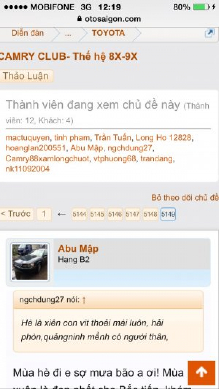 Anh em Camry 87-91 vô đây chơi