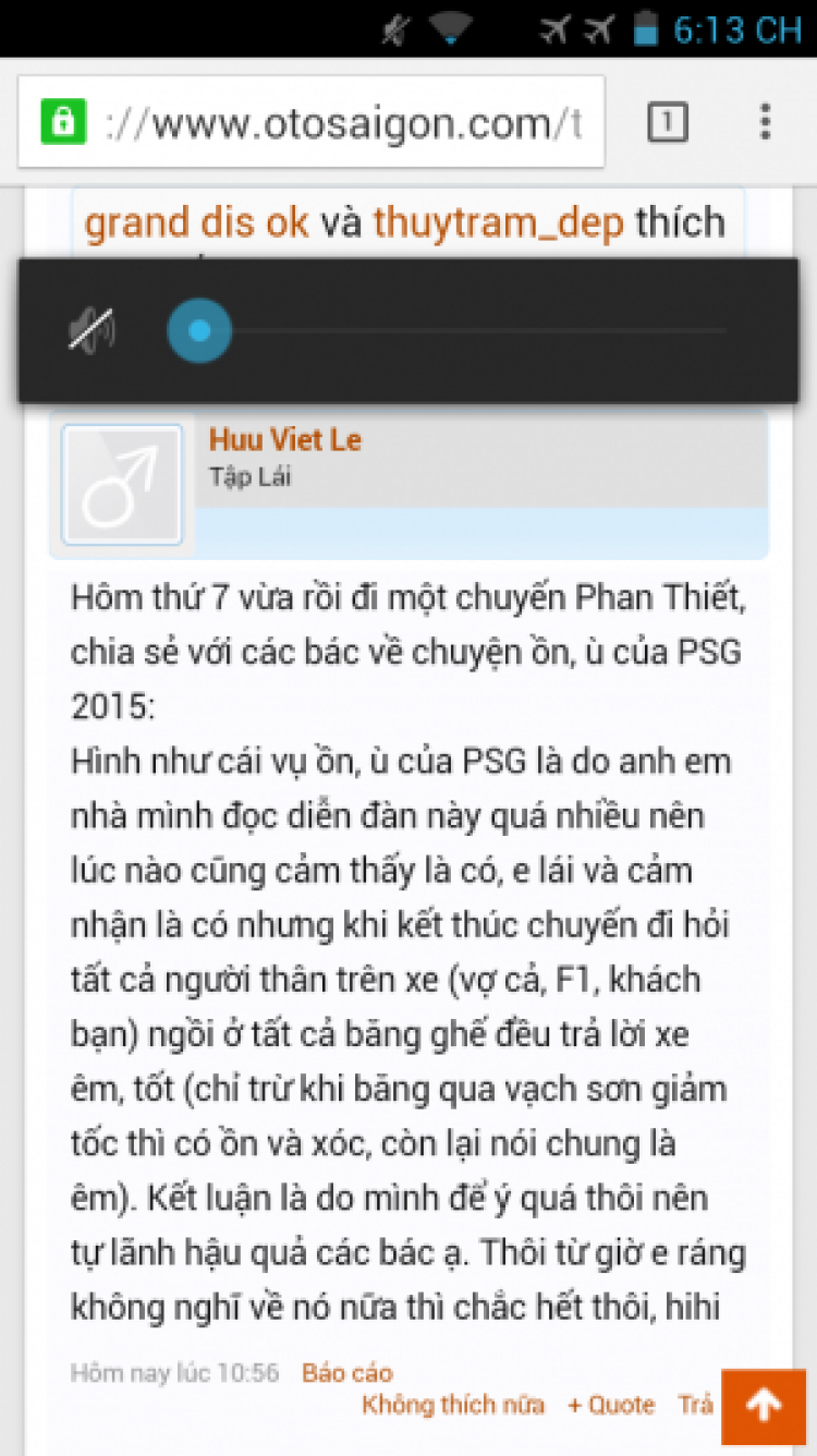 Vỏ xe nào cho PS để êm, không ồn ?