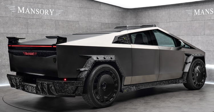 Mansory "hồ biến" siêu bán tải điện Tesla Cybertruck thành bản độ đầy carbon, bộ mâm  tới 26 inch