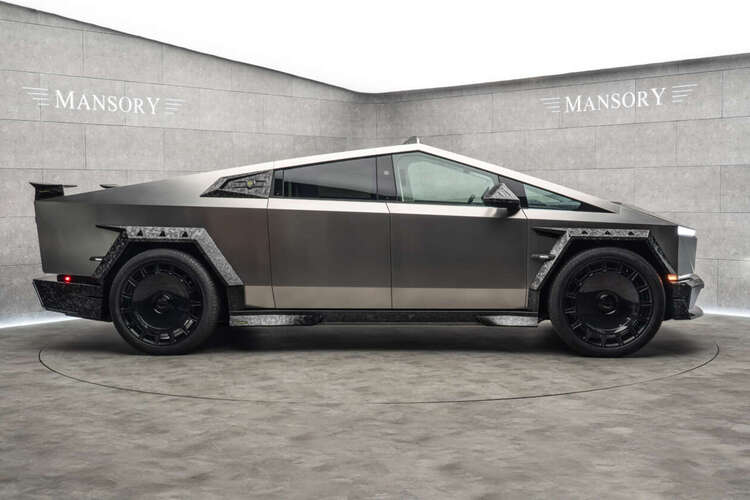 Mansory "hồ biến" siêu bán tải điện Tesla Cybertruck thành bản độ đầy carbon, bộ mâm  tới 26 inch