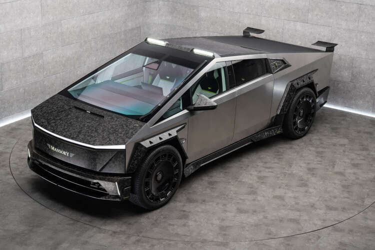 Mansory "hồ biến" siêu bán tải điện Tesla Cybertruck thành bản độ đầy carbon, bộ mâm  tới 26 inch