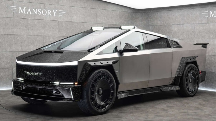 Mansory "hồ biến" siêu bán tải điện Tesla Cybertruck thành bản độ đầy carbon, bộ mâm  tới 26 inch