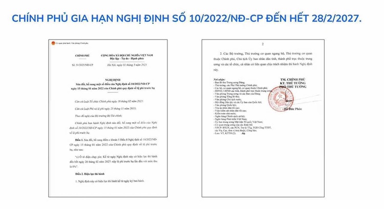 Ô tô điện chính thức tiếp tục được miễn lệ phí trước bạ đến 28/2/2027