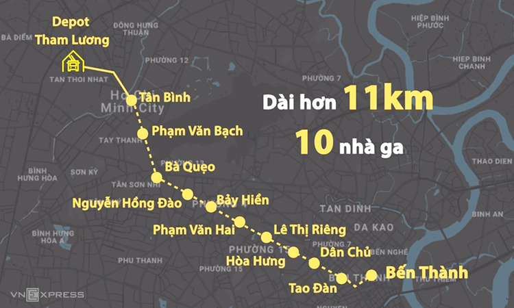 Metro Bến Thành - Tham Lương dự kiến khởi công cuối năm 2025