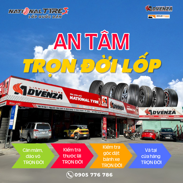 Lốp MILESTAR và ADVENZA - Tự hào lốp Việt!