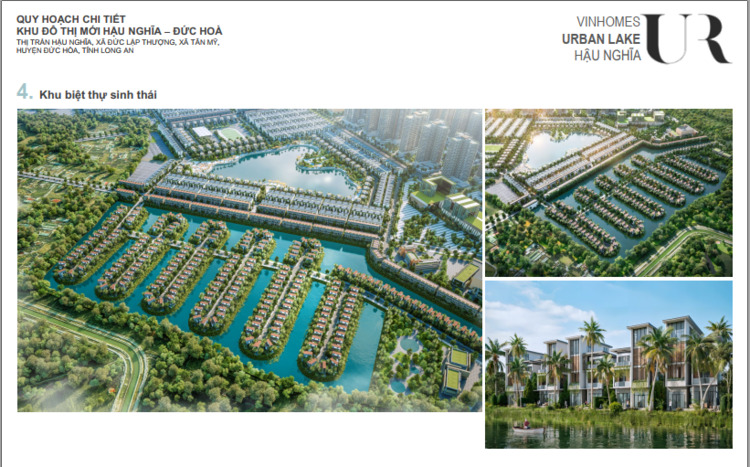Phối cảnh khu biệt thự sinh thái dự án Vinhomes Hậu Nghĩa Phối cảnh khu biệt thự sinh thái dự án Vinhomes Hậu Nghĩa
