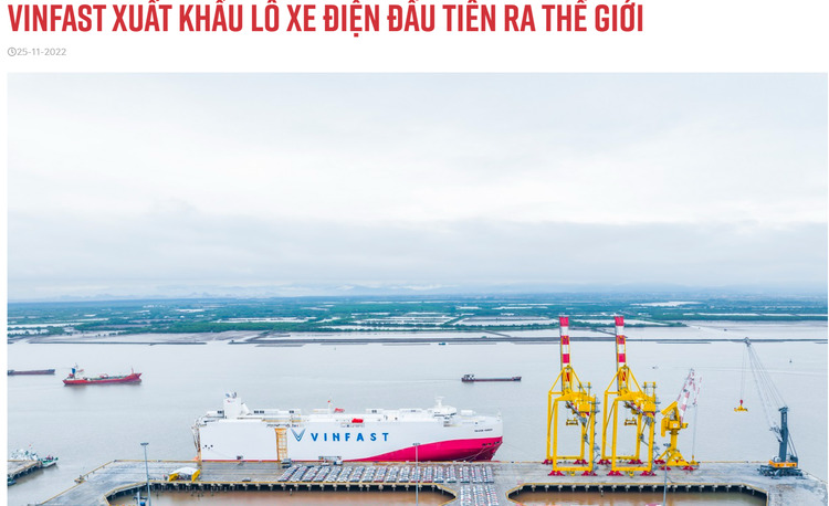 VinFast xuất khẩu lô xe thứ 4 với 2.500 chiếc sang Indonesia