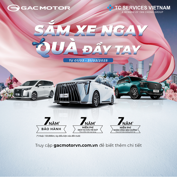 Sắm xe ngay - Quà đầy tay - Tưng bừng ưu đãi với các chương trình khuyến mại tháng 3/2025