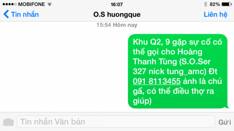 Kinh nghiệm phối hợp với S.O.S giải quyết sự cố trên đường thiên lý.