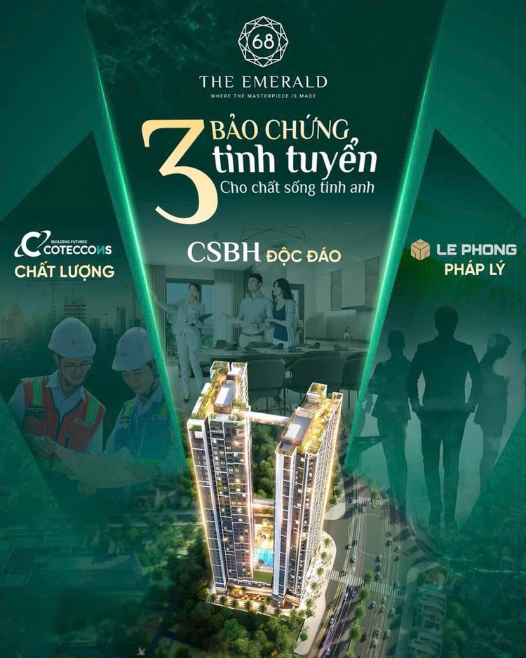 MỞ BÁN CĂN HỘ THE EMERALD 68 - CĂN HỘ HẠNG SANG NGAY MẶT TIỀN QUỐC LỘ 13