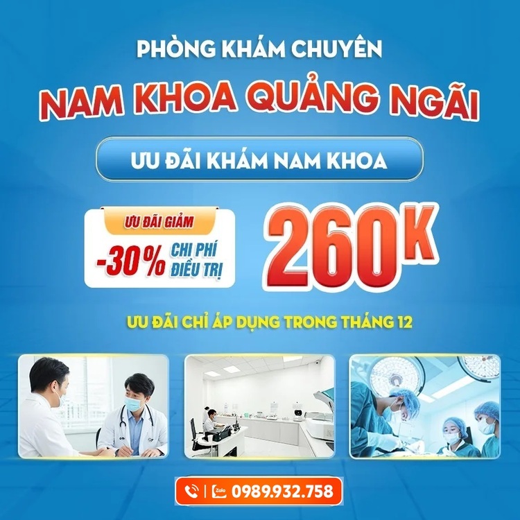 Mách phòng khám nam khoa Quảng Ngãi uy tín, được tin chọn ở Quảng Nam