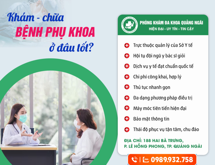 Phòng Khám Phụ Khoa Quảng Ngãi 188 Hai Bà Trưng đáng tin cậy ở Quảng Ngãi