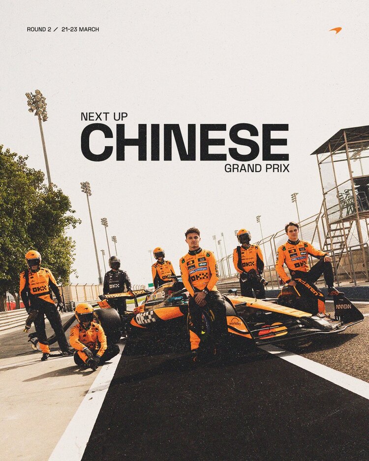 F1 China 14:00 23/3/2025