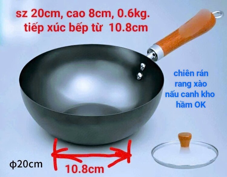 Chaogangviet_Chảo gang thô kháng rỉ sét, không cần lau dầu hay tôi dầu