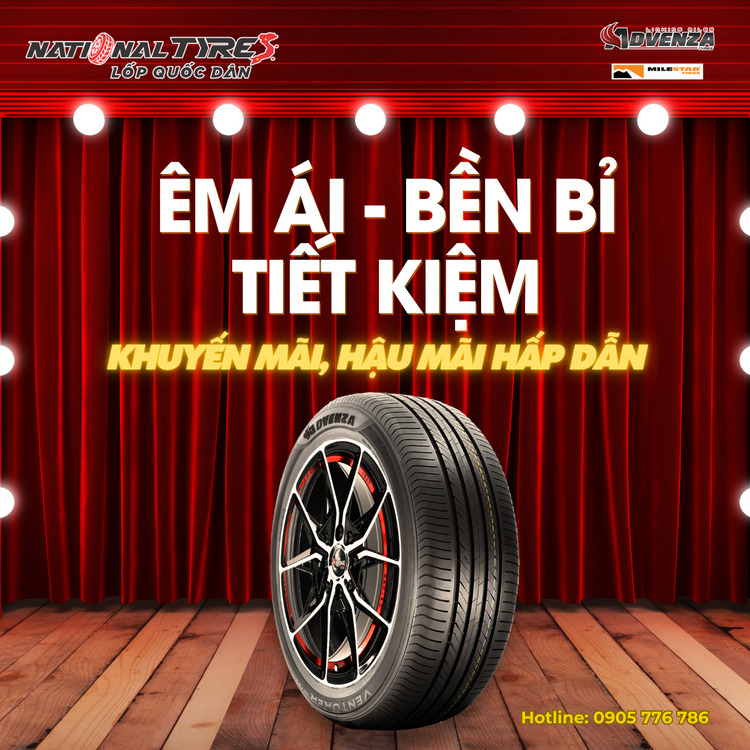 Lốp Quốc Dân - Advenza, Milestar. Hệ thống TPHCM