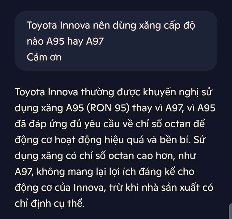 Xăng 92, và em xin chừa