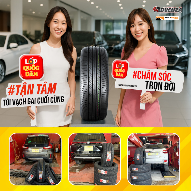 Lốp MILESTAR và ADVENZA - Tự hào lốp Việt!