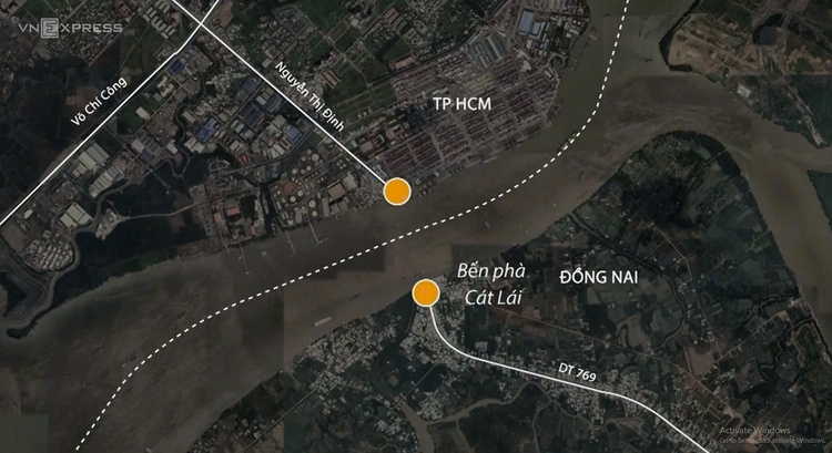 Phương án xây cầu Cát Lái nối Đồng Nai với TP HCM