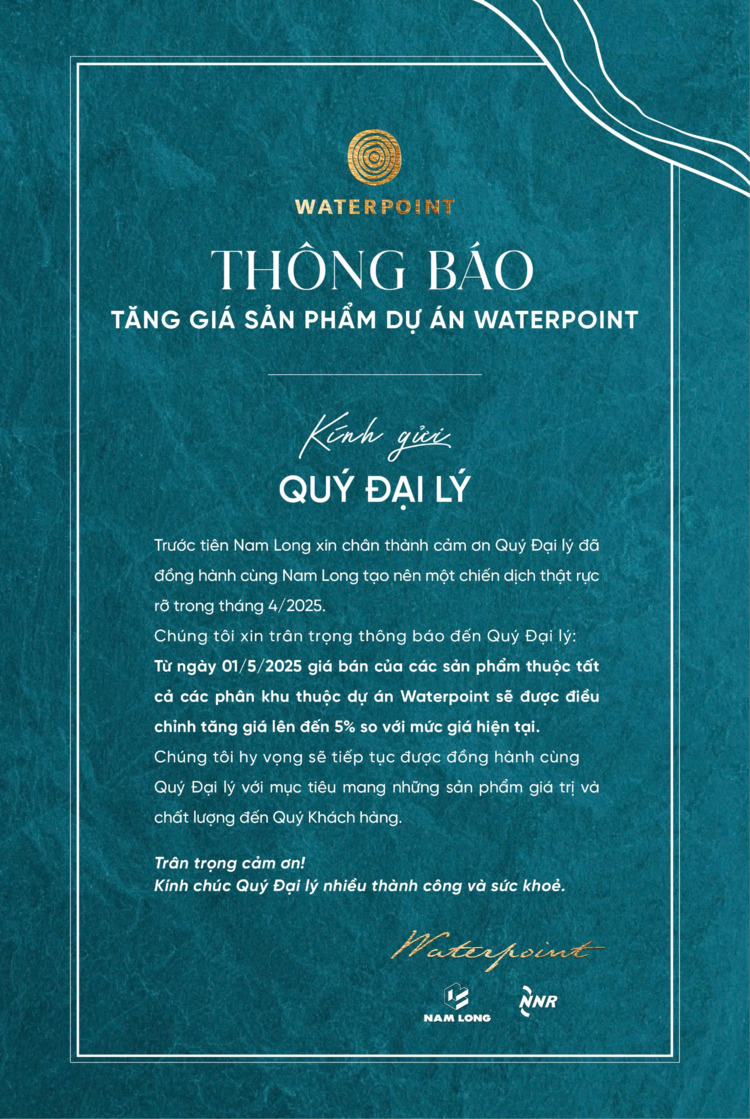 Waterpoint Long An - Cơ hội nào cho anh