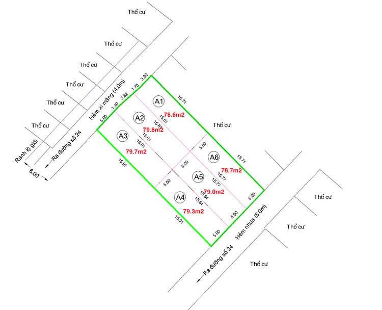 Bán 6 lô đất quận 9 xây nhà ở quá đẹp