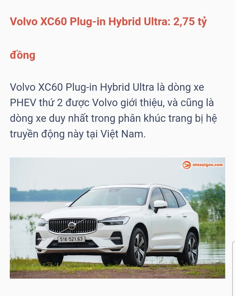 Các lựa chọn xe sang sử dụng công nghệ PHEV tại Việt Nam