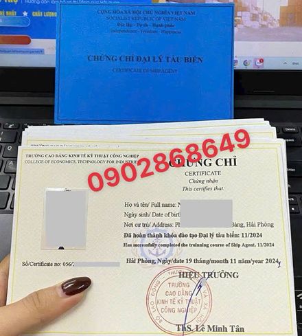 Học lấy chứng chỉ ĐẠI LÝ TÀU BIỂN