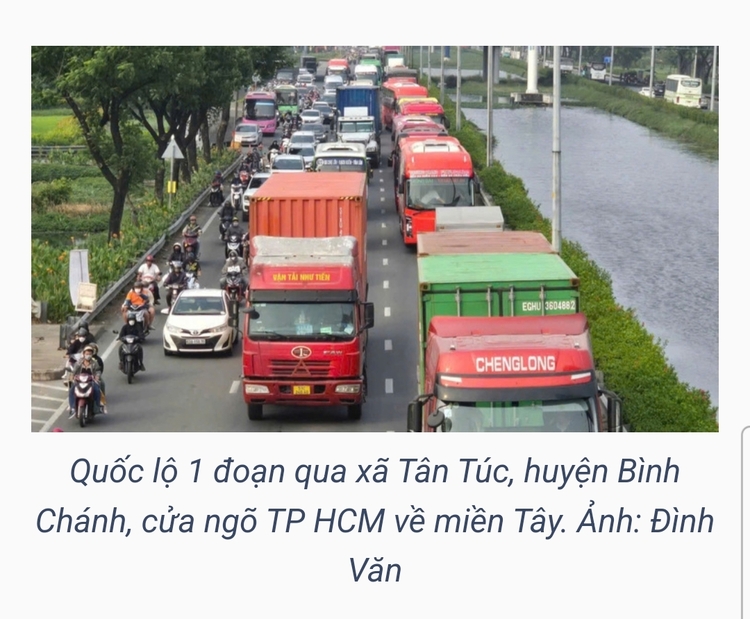 Kiến nghị tách làn xe cơ giới và thô sơ trên quốc lộ