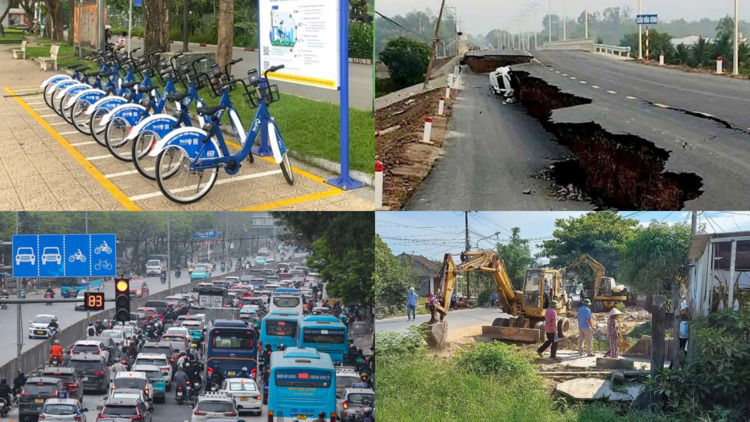 Thông tin giao thông ngày 12/5: Không cấm xe cũ, cầu vừa thông xe đã sụt, Hà Nội thêm 49 trạm xe đạp
