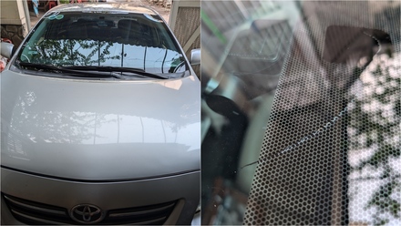 Kính chắn gió Altis 2008 tự nứt sau gần 18 năm
