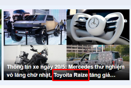 Thông tin xe ngày 20/5: Mercedes thử nghiệm vô lăng chữ nhật, Toyota Raize tăng giá nhưng vẫn hút khách