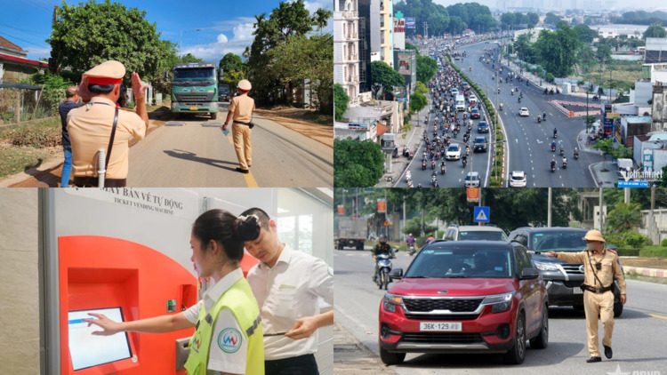 Thông tin giao thông ngày 21/5: ga T3 kẹt xe, phơi lúa giữa quốc lộ, siết xe quá tải