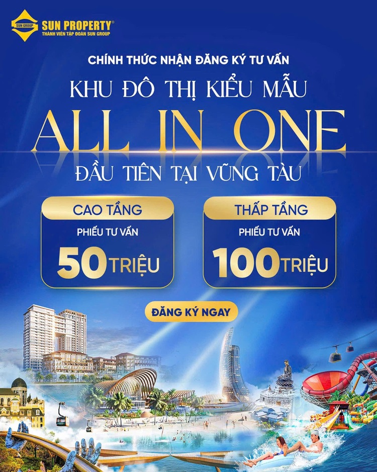 Sun Group triển khai 96ha tại Bãi Chí Linh Vũng Tàu