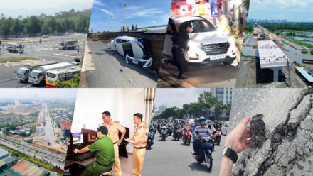 Thông tin giao thông ngày 24/5: Chống đối kiểm tra, đường lún, siết thi bằng lái