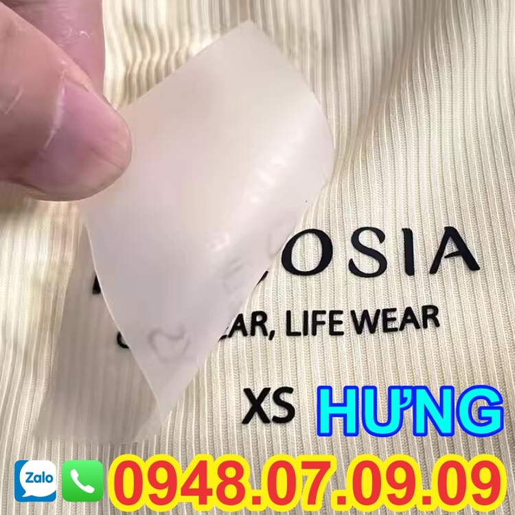Nhãn ép nhiệt: Giải pháp hoàn hảo cho ngành may mặc hiện đại