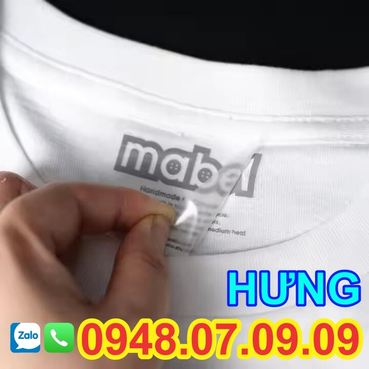 Nhãn ép nhiệt: Giải pháp hoàn hảo cho ngành may mặc hiện đại