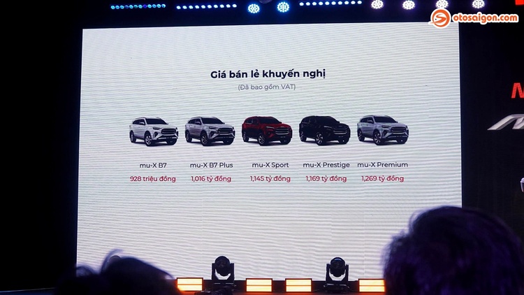 Isuzu mu-X 2025 ra mắt VN với 5 phiên bản, chốt giá từ 928 triệu đồng