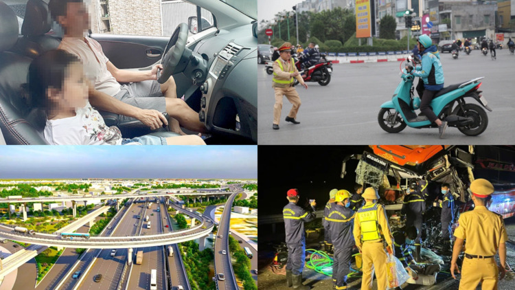 Thông tin giao thông ngày 19/6: Ghế phụ nguy hiểm với trẻ nhỏ, gần 1.200 shipper vi phạm, khởi công Vành đai 4
