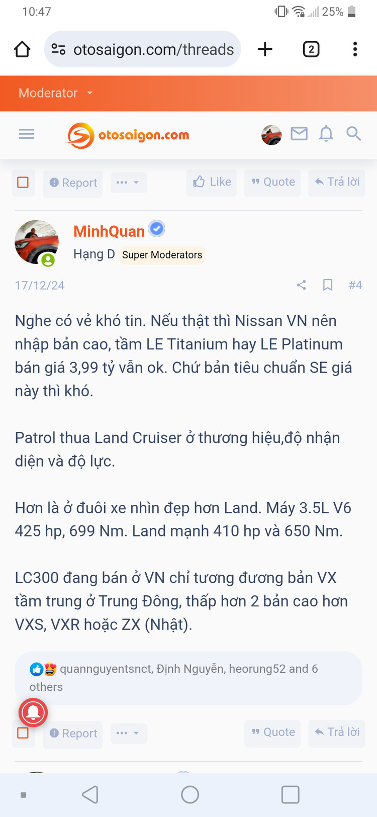 Nissan Patrol NISMO 2026: SUV cỡ lớn với máy V6 3.5 Twin-Turbo mạnh gần 500 mã lực