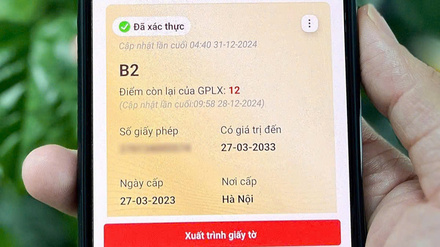 Các bước thêm bằng lái trên VNeID khi ứng dụng không tự cập nhật