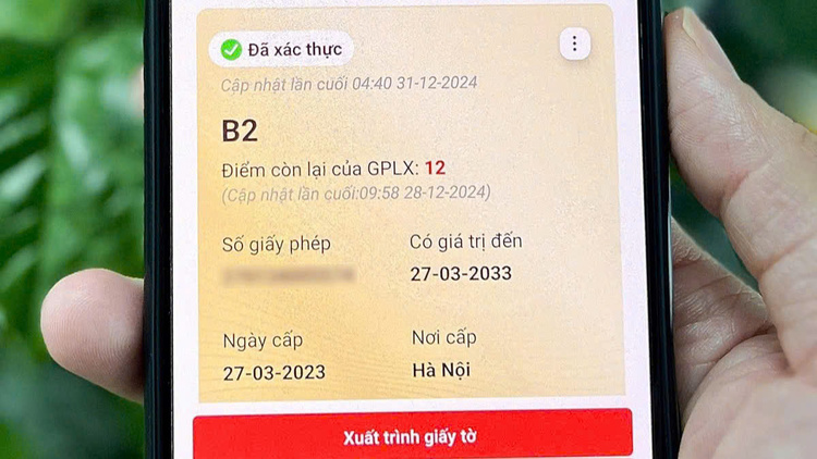 Các bước thêm bằng lái trên VNeID khi ứng dụng không tự cập nhật